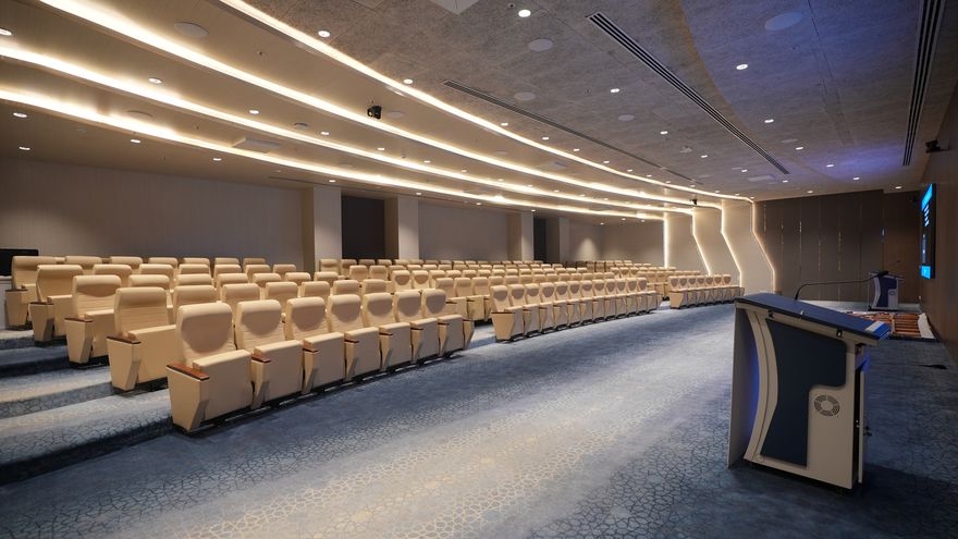The auditorium at the Multi Purpose Complex